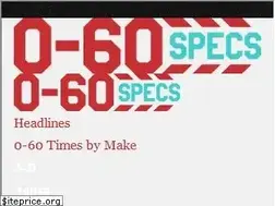 Sites similar to 0-60specs.com