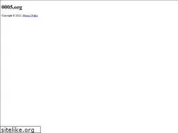 Sites similar to 0005.org