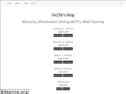 Sites similar to 0x23b.github.io