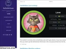 Sites similar to 0xdedinfosec.github.io