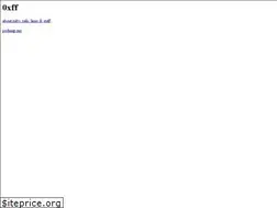 Sites similar to 0xff.me