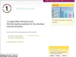 Sites similar to 1-single-letter-domains.com
