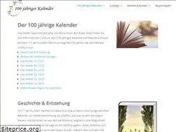 Sites similar to 100-jaehriger-kalender.com