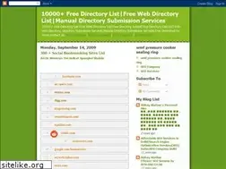 Sites similar to 10000freedirectorylist.blogspot.com