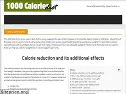 Sites similar to 1000caloriesdiet.com