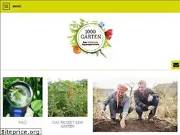 Sites similar to 1000gaerten.de