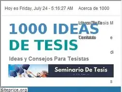 Sites similar to 1000ideasdetesis.com