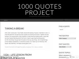 Sites similar to 1000quotesproject.wordpress.com
