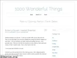 Sites similar to 1000wonderfulthings.com