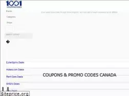 Sites similar to 1001couponcodes.ca
