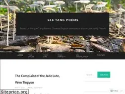 Sites similar to 100tangpoems.wordpress.com