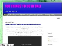 Sites similar to 100thingstodoinbali.blogspot.com
