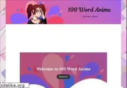 Sites similar to 100wordanime.blog