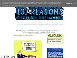 Sites similar to 101reasonstokillallthelawyers.com