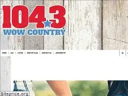 Sites similar to 1043wowcountry.com