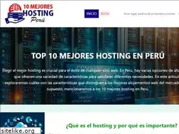 Sites similar to 10mejoreshosting.pe