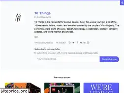 Sites similar to 10things.yourmajesty.co