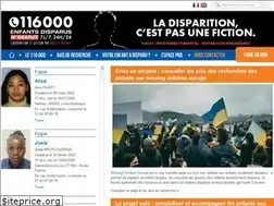 Sites similar to 116000enfantsdisparus.fr