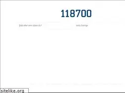 Sites similar to 118700.se