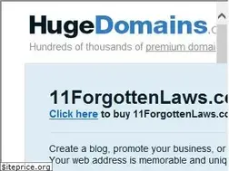 Sites similar to 11forgottenlaws.com
