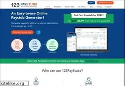 Sites similar to 123paystubs.com