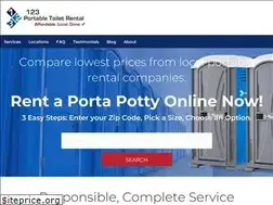 Sites similar to 123portabletoiletrental.com