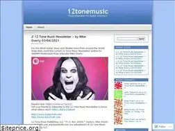Sites similar to 12tonemusic.wordpress.com