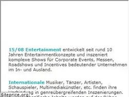 Sites similar to 1508entertainment.de