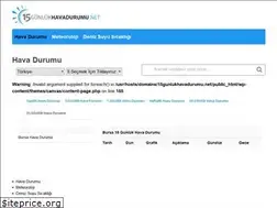 Sites similar to 15gunlukhavadurumu.net