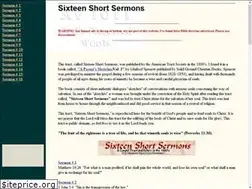 Sites similar to 16sermons.tripod.com