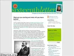 Sites similar to 16thletter.com