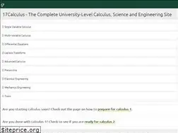 Sites similar to 17calculus.com