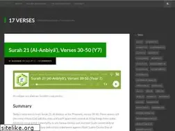 Sites similar to 17verses.com