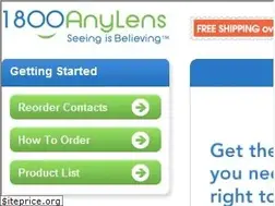 Sites similar to 1800anylens.com