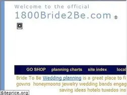 Sites similar to 1800bride2be.com