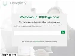 Sites similar to 1800sign.com