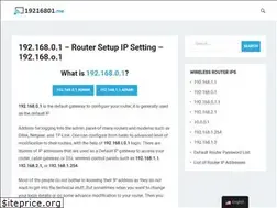 Sites similar to 19216801.me