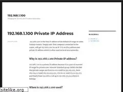 Sites similar to 1921681100.net