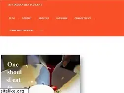 Sites similar to 1947indianrestaurant.com