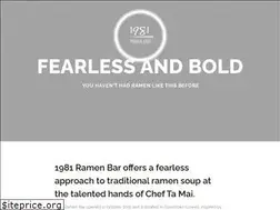Sites similar to 1981ramenbar.com