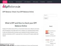 Sites similar to 1epfbalance.in