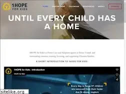 Sites similar to 1hopeforkids.org