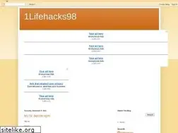 Sites similar to 1lifehacks98.blogspot.com