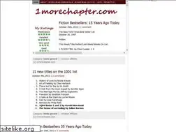 Sites similar to 1morechapter.com