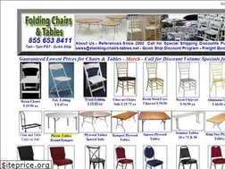 Sites similar to 1stackablechairs.com