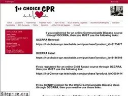 Sites similar to 1stchoicecpr.com