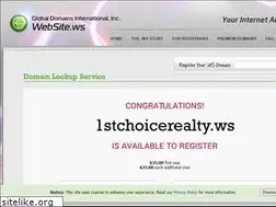 Sites similar to 1stchoicerealty.ws