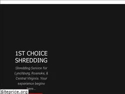 Sites similar to 1stchoiceshredding.com