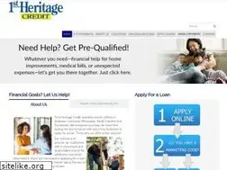 Sites similar to 1stheritagecredit.com