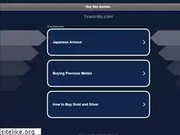 Sites similar to 1swords.com